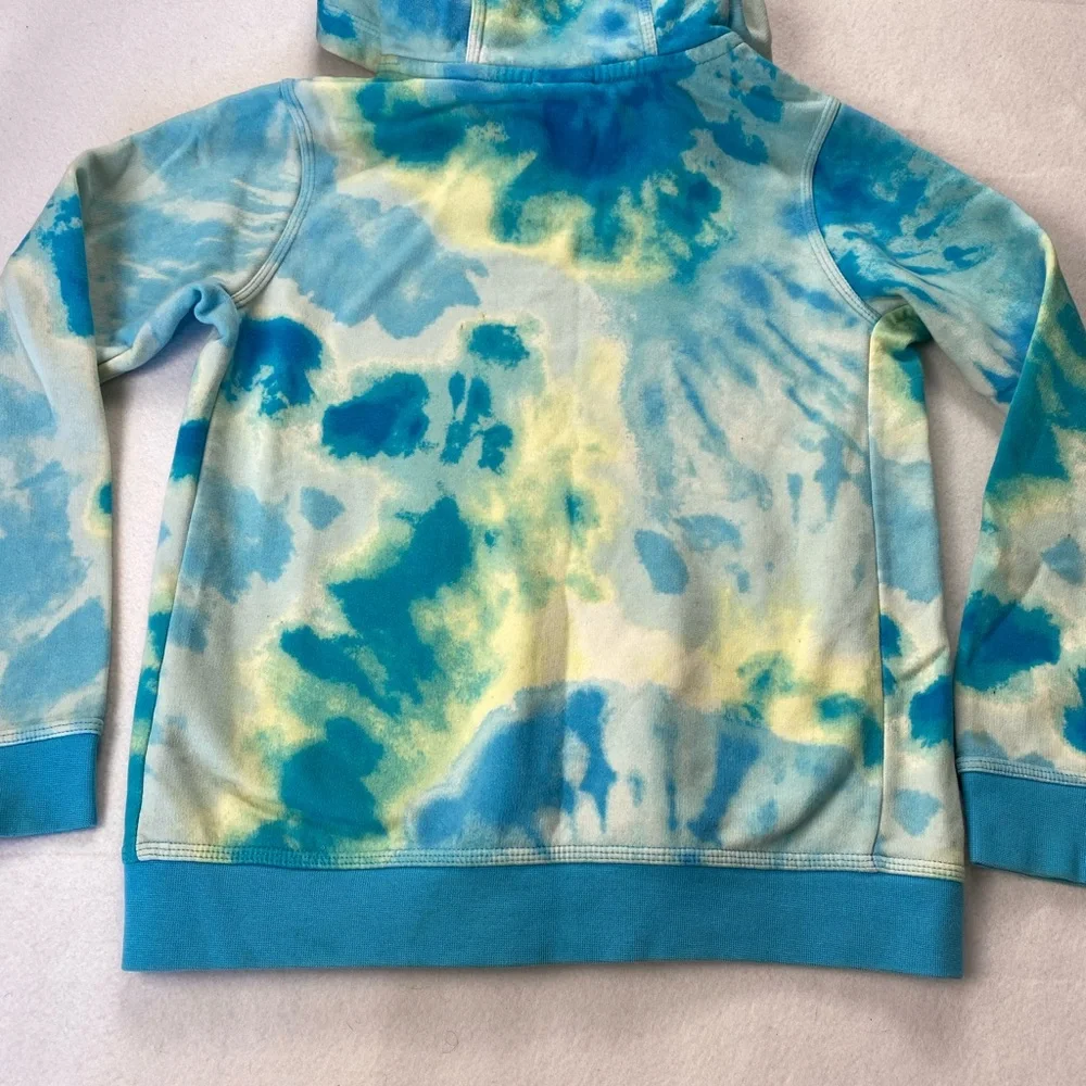 Nike Kids Tie-Dye Hoodie - Blue and Yellow Size 10/12